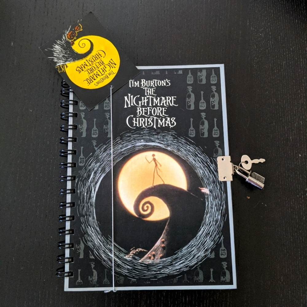Nightmare Before Christmas journal locking diary